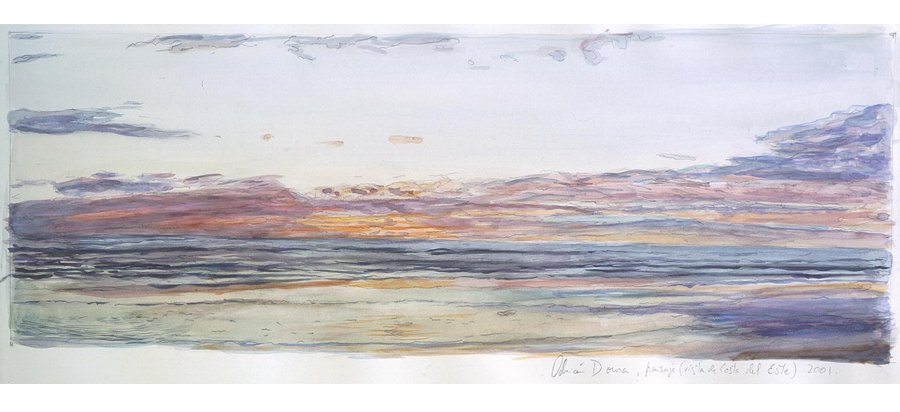Watercolor on paper 8 x 22 inches (21 x 57 cm)