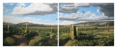 VALLE CON CARDONES (díptico) / VALLÉE AVEC CACTUS (diptyque) / VALLEY WITH (...)